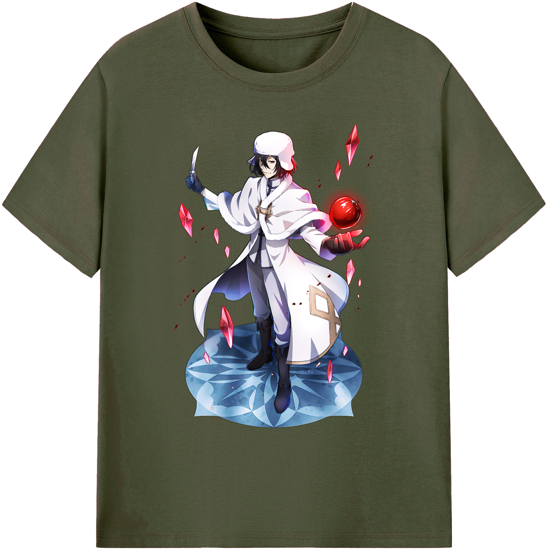 （画像用） 文豪ストレイドッグス Bungo Stray Dogs 綿100％ メンズ半袖Tシャツ｜肌触りやわらか＆通気性